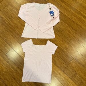 Vintage light pink cardigan set